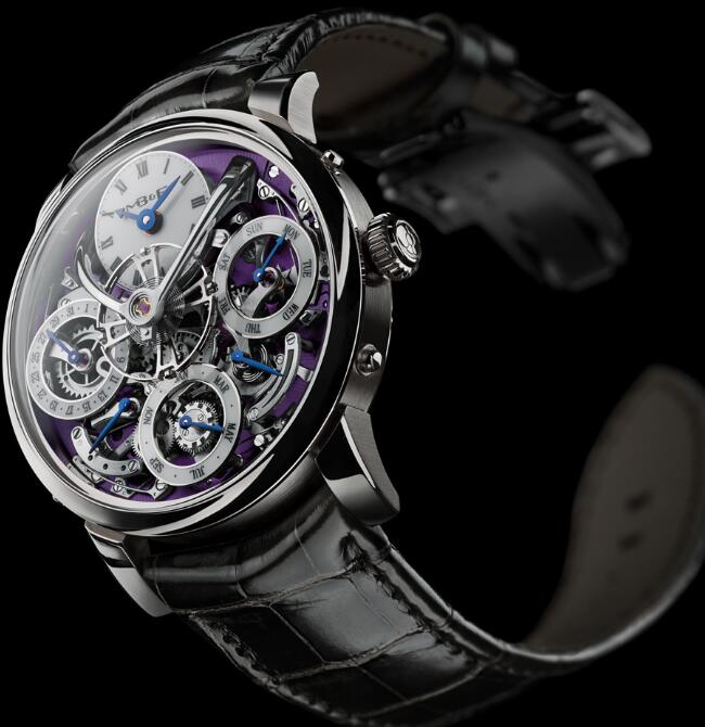 MB&F LM PERPETUAL WHITE GOLD PURPLE 03.WL.P Replica Watch